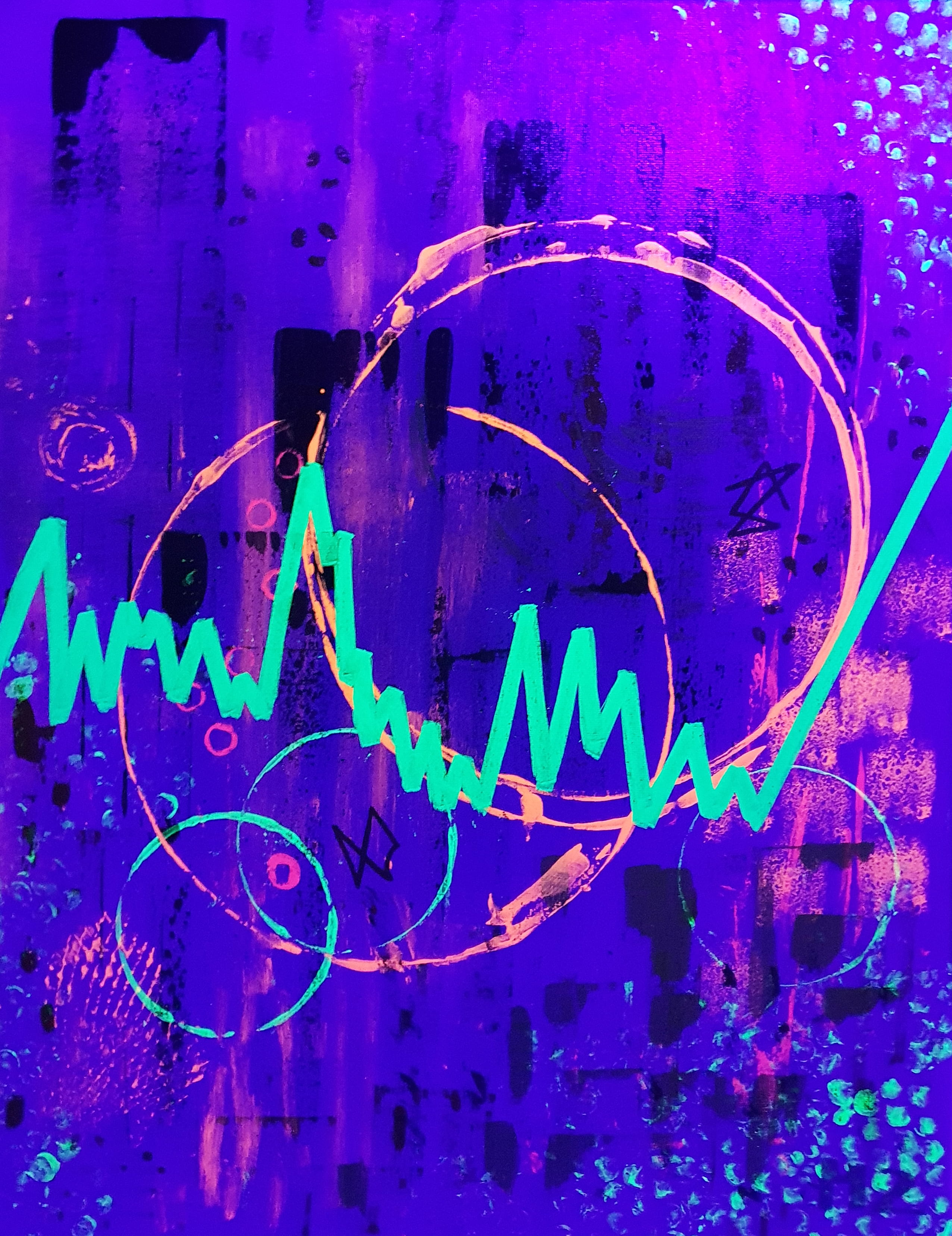 Pink UV painting