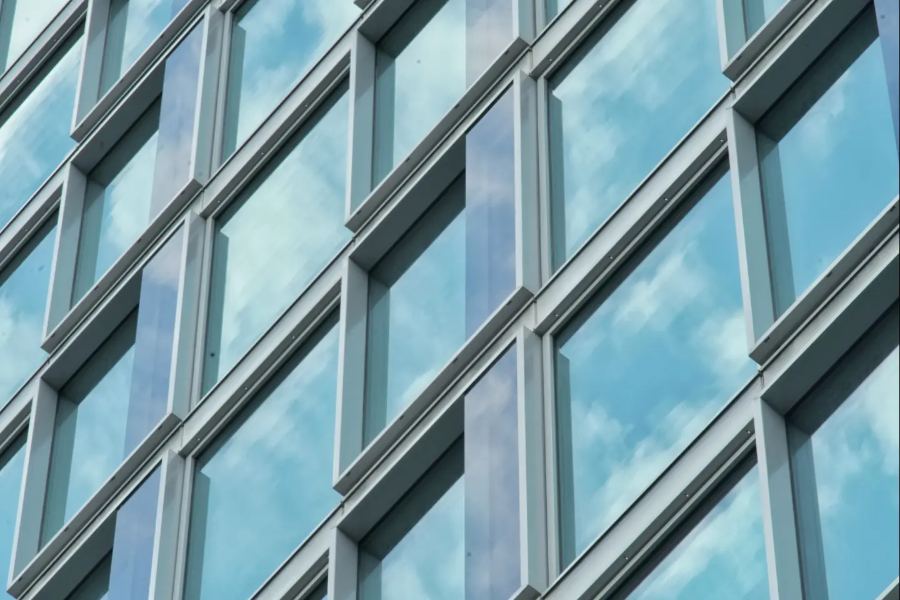 Glass facade geometry